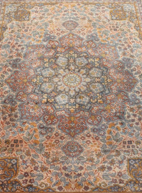 fig 1. Wonderful Donegal Ushak Design Carpet 19th Century Large Room Size