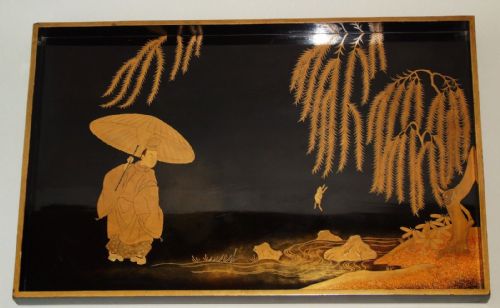 Japanese Meiji Period Lacquer Tray