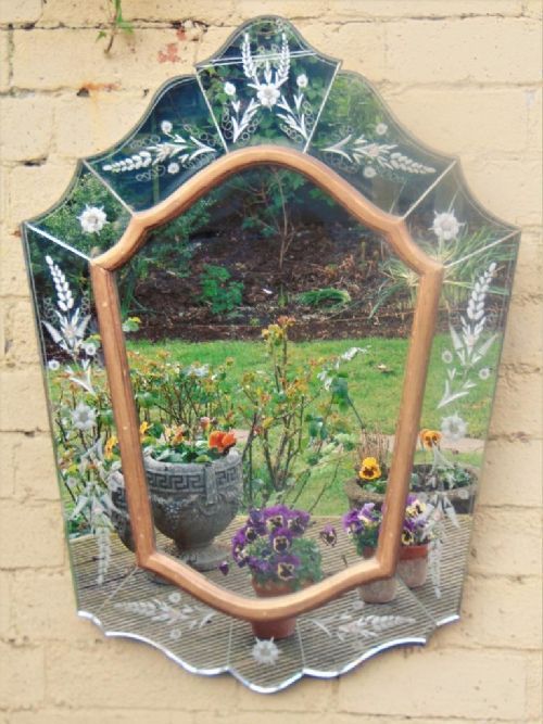 Pretty Late 19th Century Venetian Glass Mirror