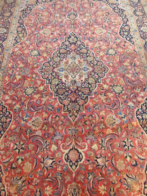 fig 2. Good Antique Kashan Carpet Room Size