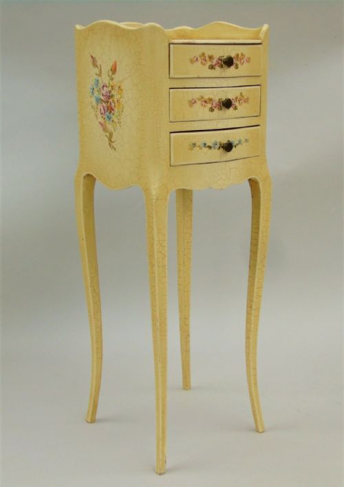 Pretty Petite Painted Bedside Cabinet