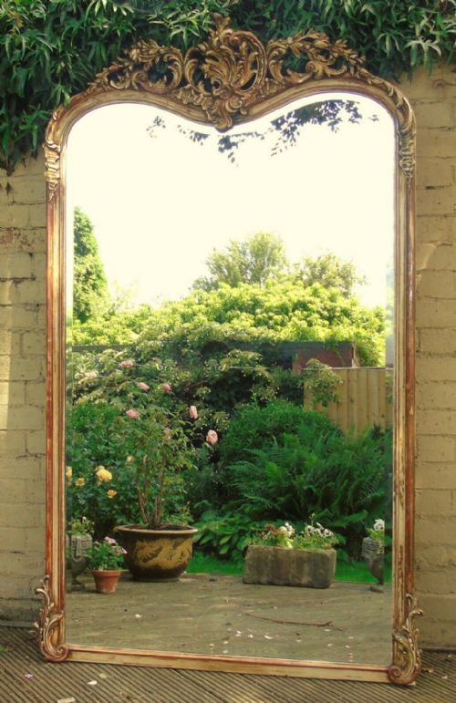 Fabulous Large French Double Arch Mirror