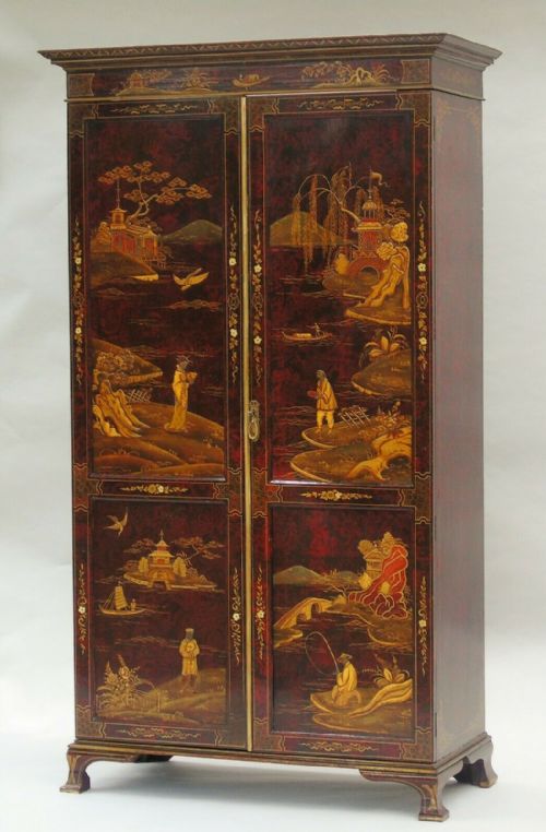 Exceptional Antique Chinoiserie Wardrobe