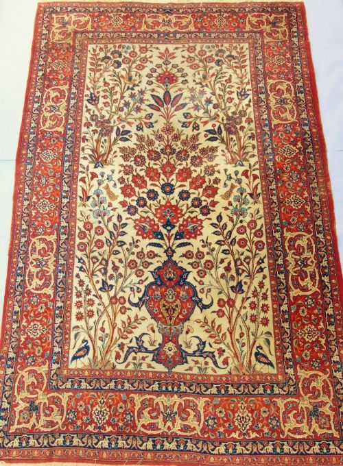 Beautiful Antique Isfahan Carpet Room Size