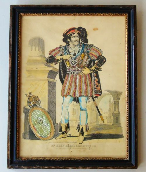 Tinsel Picture 19th Century Mr Kean as Richard III