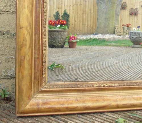 fig 1. Very Large Antique French Arched Mirror