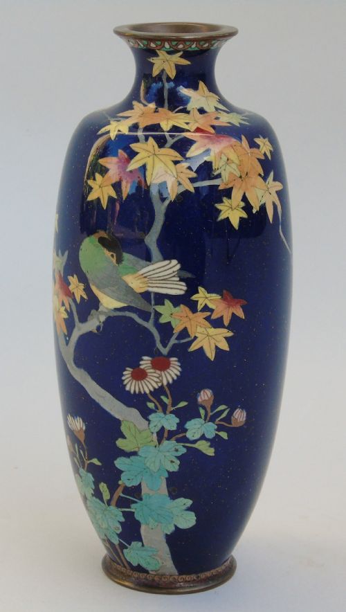 Aesthetic Antique Japanese Cloisonne Vase
