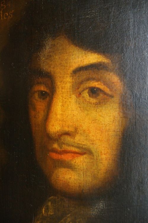 fig 2. Oil on Canvas Charles II Florentine Giltwood Frame 17th Century