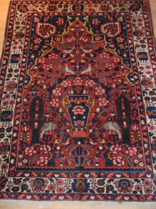 Antique Bakhtiari Prayer Rug
