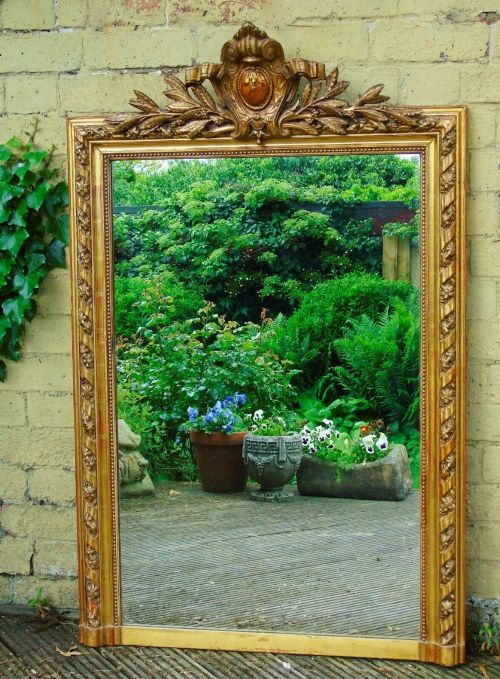Beautiful Large French Gilt Mirror