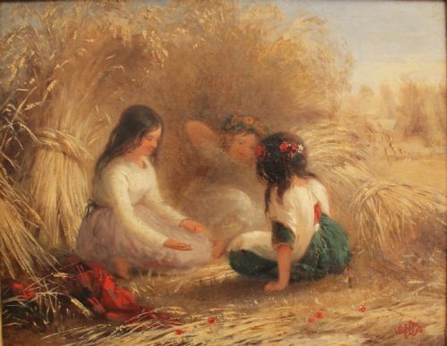 fig 2. In The Cornfield 19th Century Oil Painting Henry Le Jeune