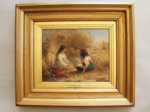 fig 5. In The Cornfield 19th Century Oil Painting Henry Le Jeune