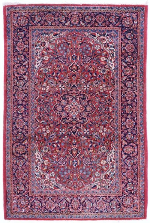 Fine Kashan Carpet Rug 215 X 130