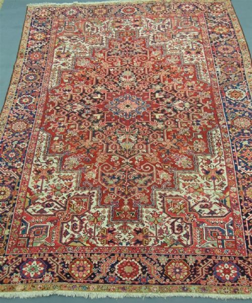 Antique Heriz Carpet Room Size 337 X 243