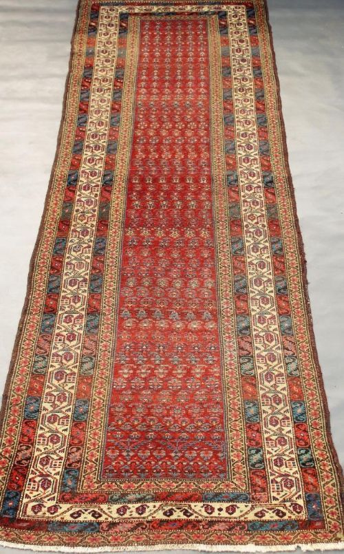 Good Antique Malayir Runner Long Rug