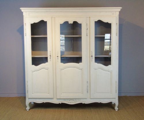 fig 1. Large French Painted Triple Door Wardrobe