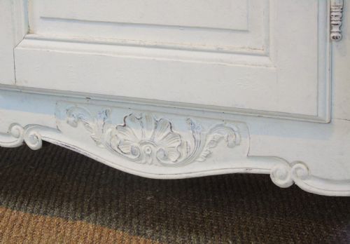 fig 2. Large French Painted Triple Door Wardrobe