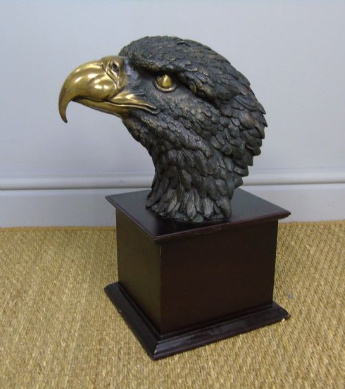 fig 1. Fabulous Bronze Eagle Head Mount