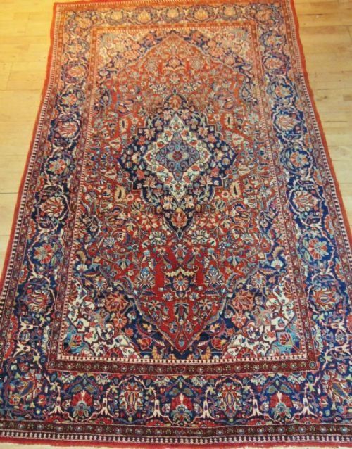 Antique Kashan Carpet Rug