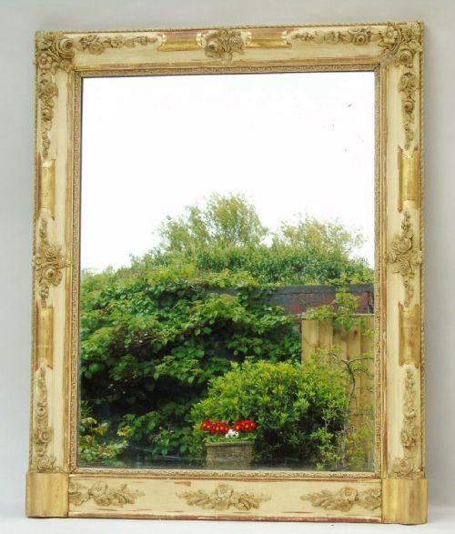 Antique Italian Gilt & Gesso Mirror C. 1870