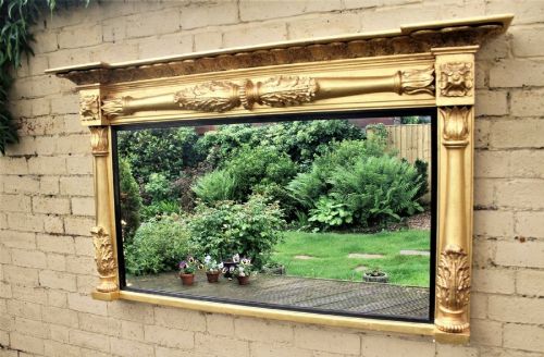 Large Irish Regency Overmantel Mirror