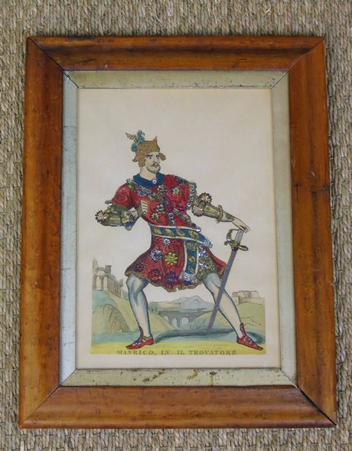 Antique Tinsel Picture Manrico in Iltravatore