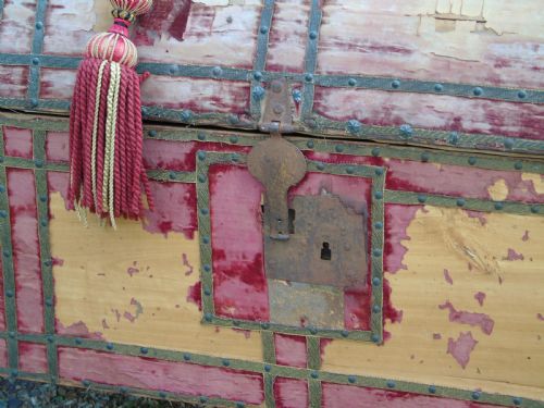 fig 1. Decorative 17th Century Italian Dome Top Chest