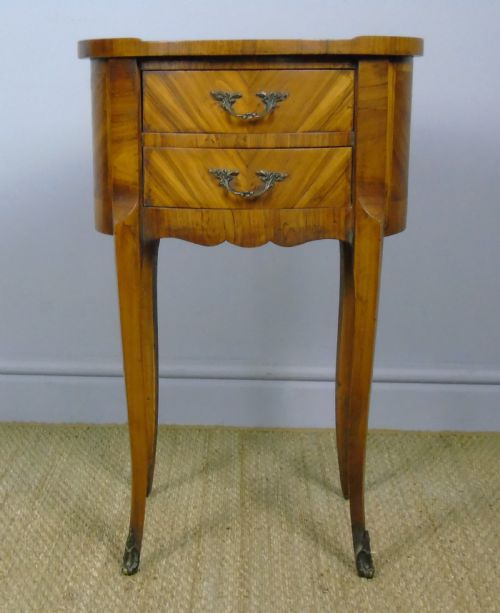 Neat Antique French Bedside Table