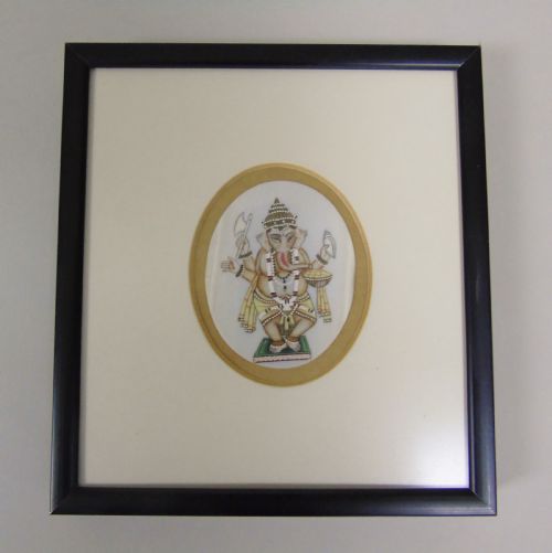 Antique Indian Painting Ganesh