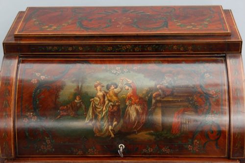 fig 1. Fabulous Regency Style Hand Painted Bureau By Edwards & Roberts