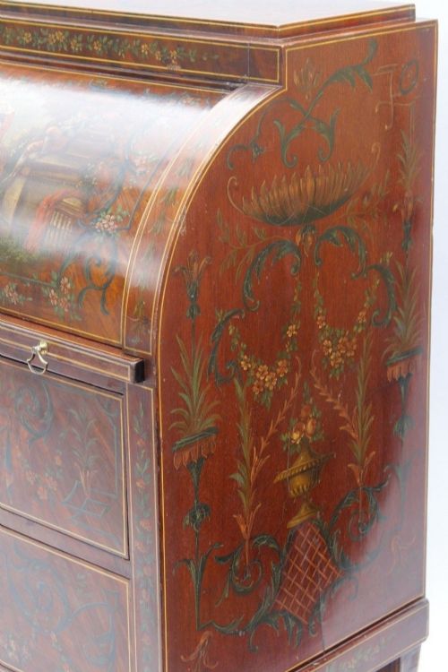 fig 2. Fabulous Regency Style Hand Painted Bureau By Edwards & Roberts