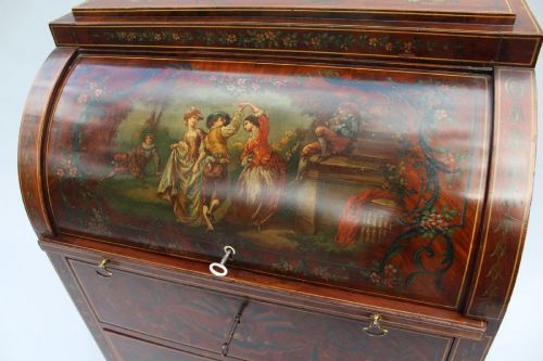 fig 3. Fabulous Regency Style Hand Painted Bureau By Edwards & Roberts