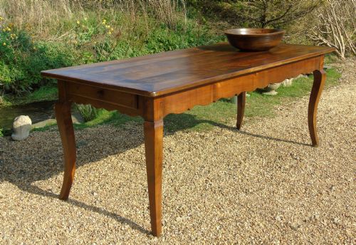 Fabulous Large French Fruitwood Farmhouse Table