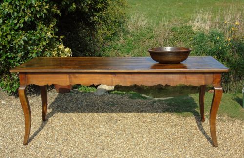 fig 1. Fabulous Large French Fruitwood Farmhouse Table