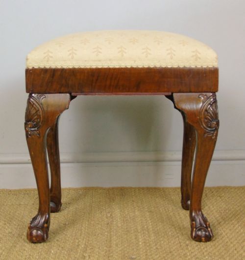 Good Quality Late Victorian Mahogany Stool