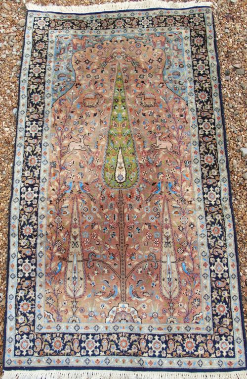Antique Sarab Prayer Tree of Life Carpet