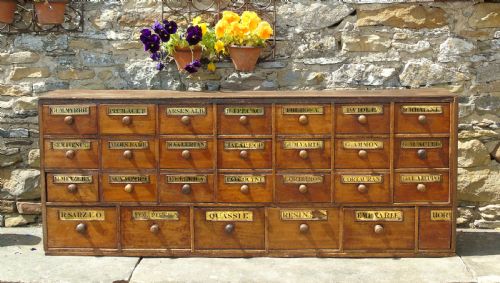 Charming Set of Antique Apothecary Drawers
