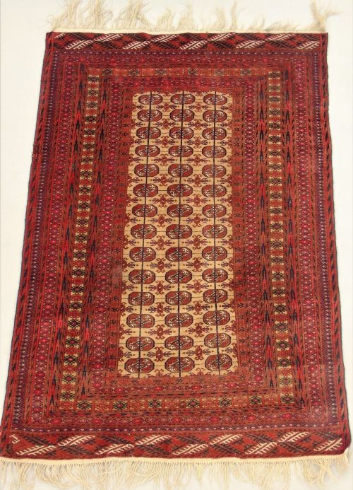Antique Tekke Rug Carpet Circa 1900