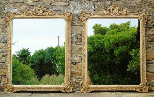 Superb Pair of Antique French Wall Mirrors