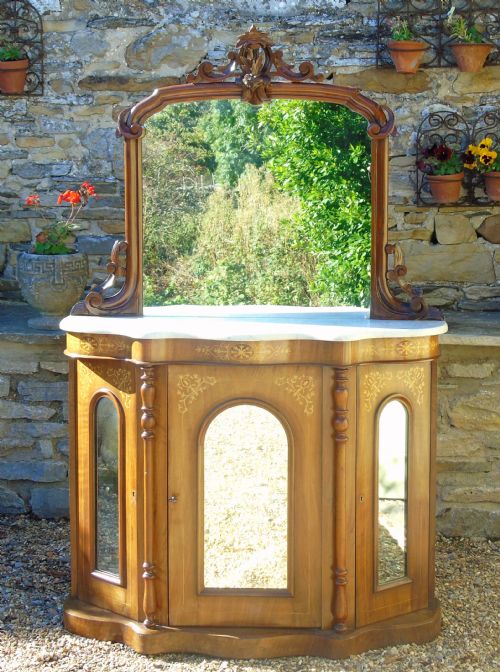 Pretty Victorian Chiffonier Credenza Neat Proportions