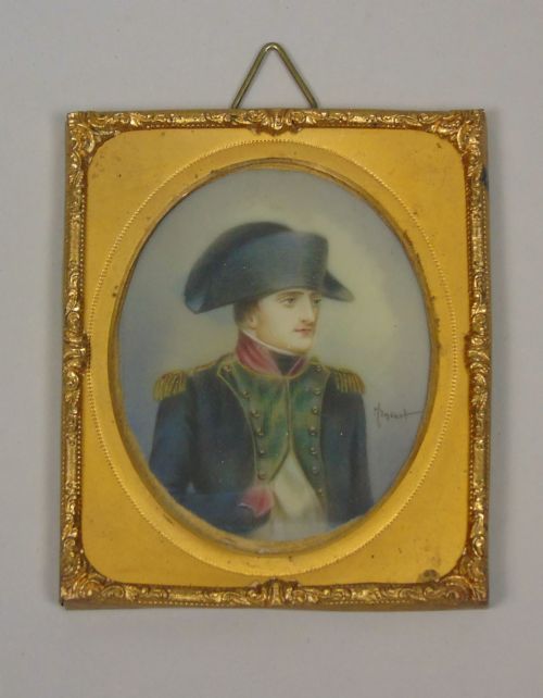 Antique Miniature Portrait Napoleon