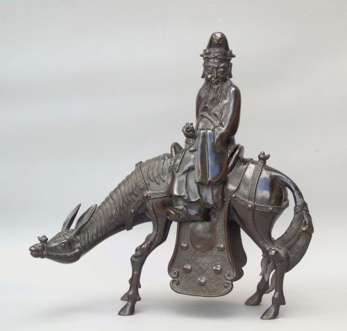 19th Century Chinese Bronze Figure Zhang Guolao