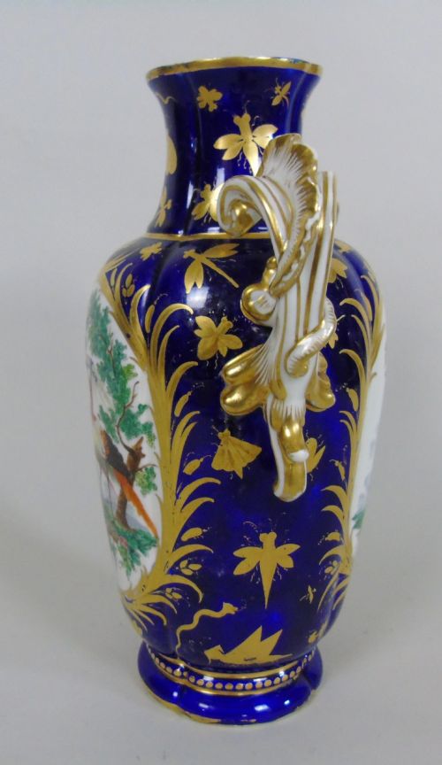 fig 1. Antique Porcelain Chelsea Vase Gold Anchor 1758-70