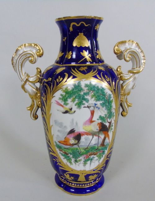 Antique Porcelain Chelsea Vase Gold Anchor 1758-70
