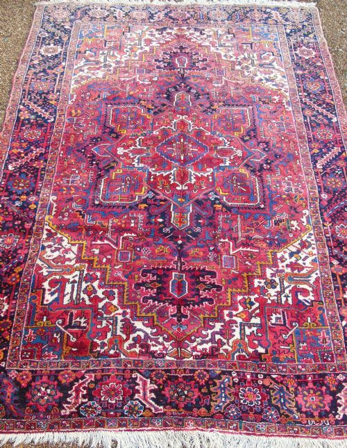 Antique Heriz Carpet Room Size 355 X 262