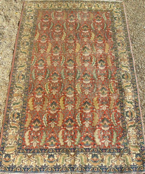 Antique Tabriz Carpet 222 X 333