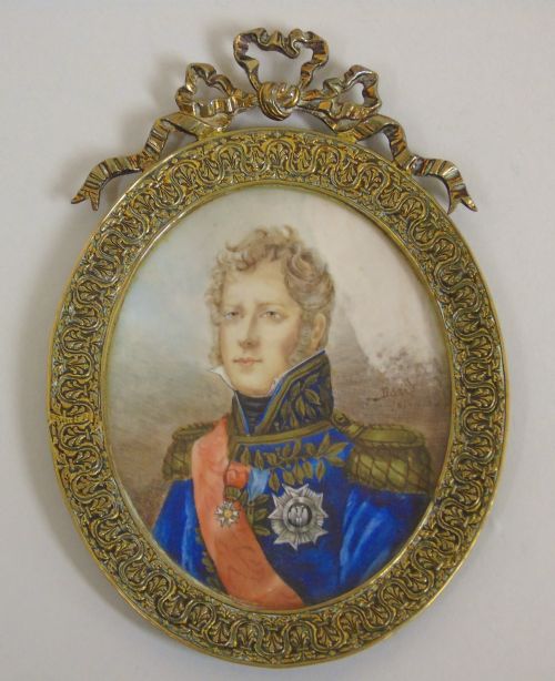 Outstanding Portrait Miniature Marshall of the Empire Michel Ney