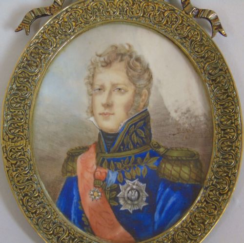 fig 1. Outstanding Portrait Miniature Marshall of the Empire Michel Ney
