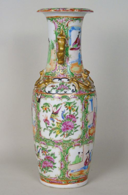 fig 1. Antique Chinese Famille Rose Vase