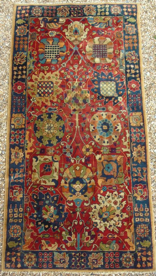 Beautiful Antique Hand Woven Carpet Agra Design Arts & Crafts